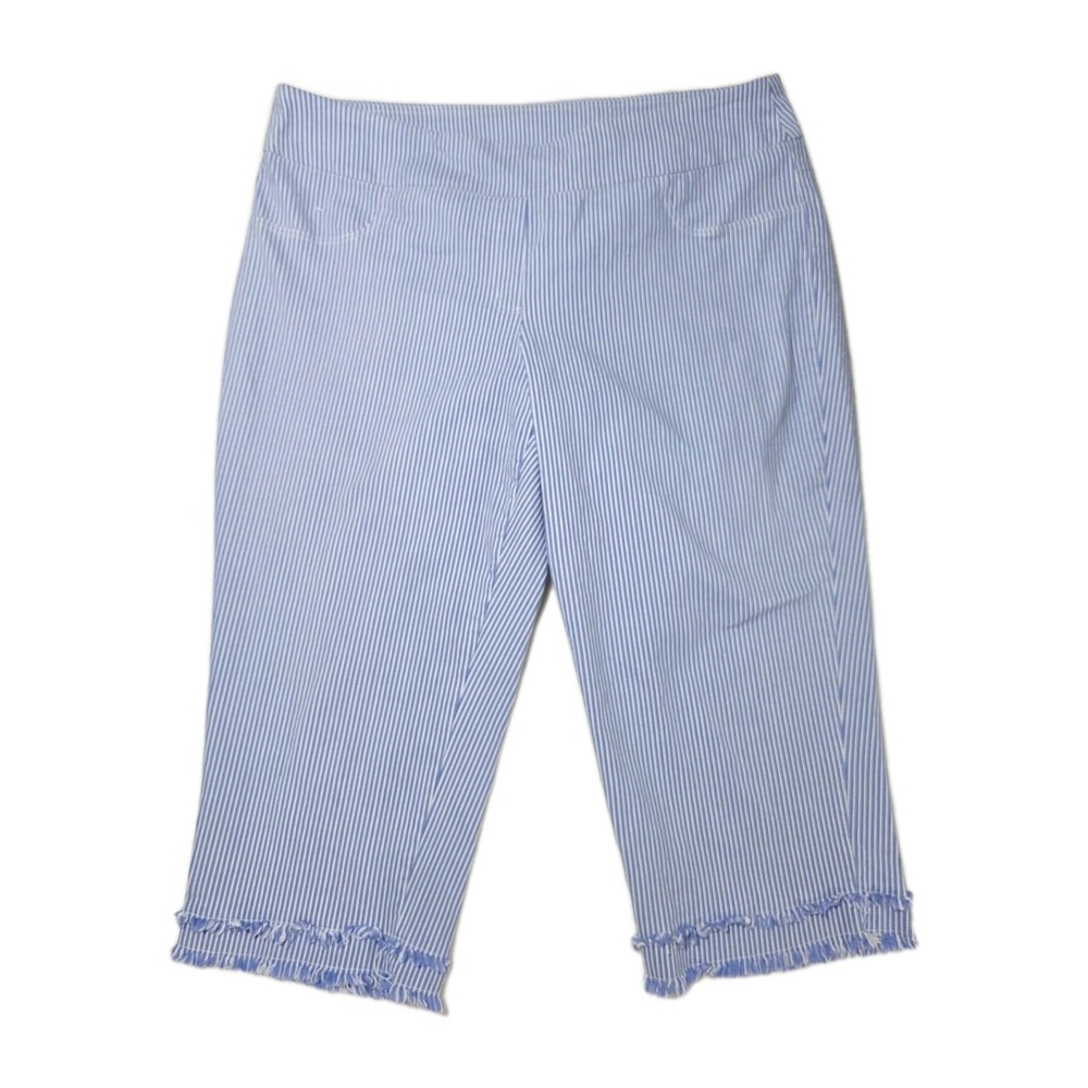 Rudy RD Women's Pants Pull-On Cropped Striped Size 20W